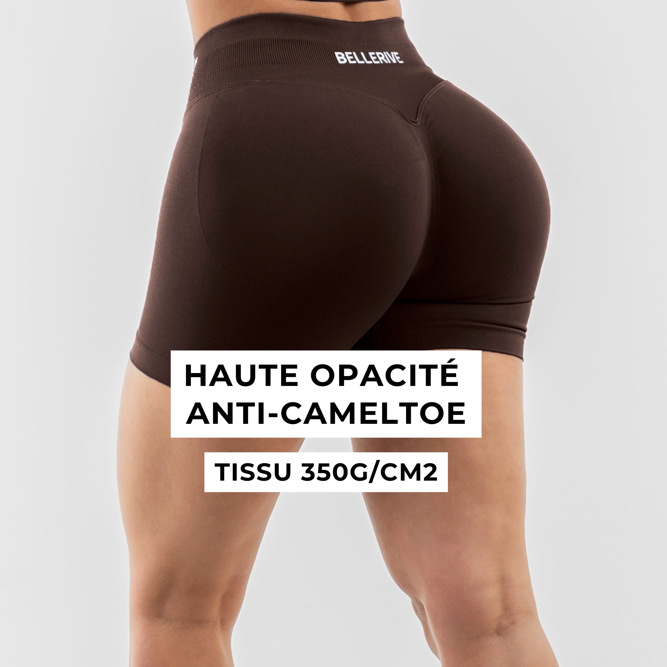 Le Short Ventre-Plat Marron