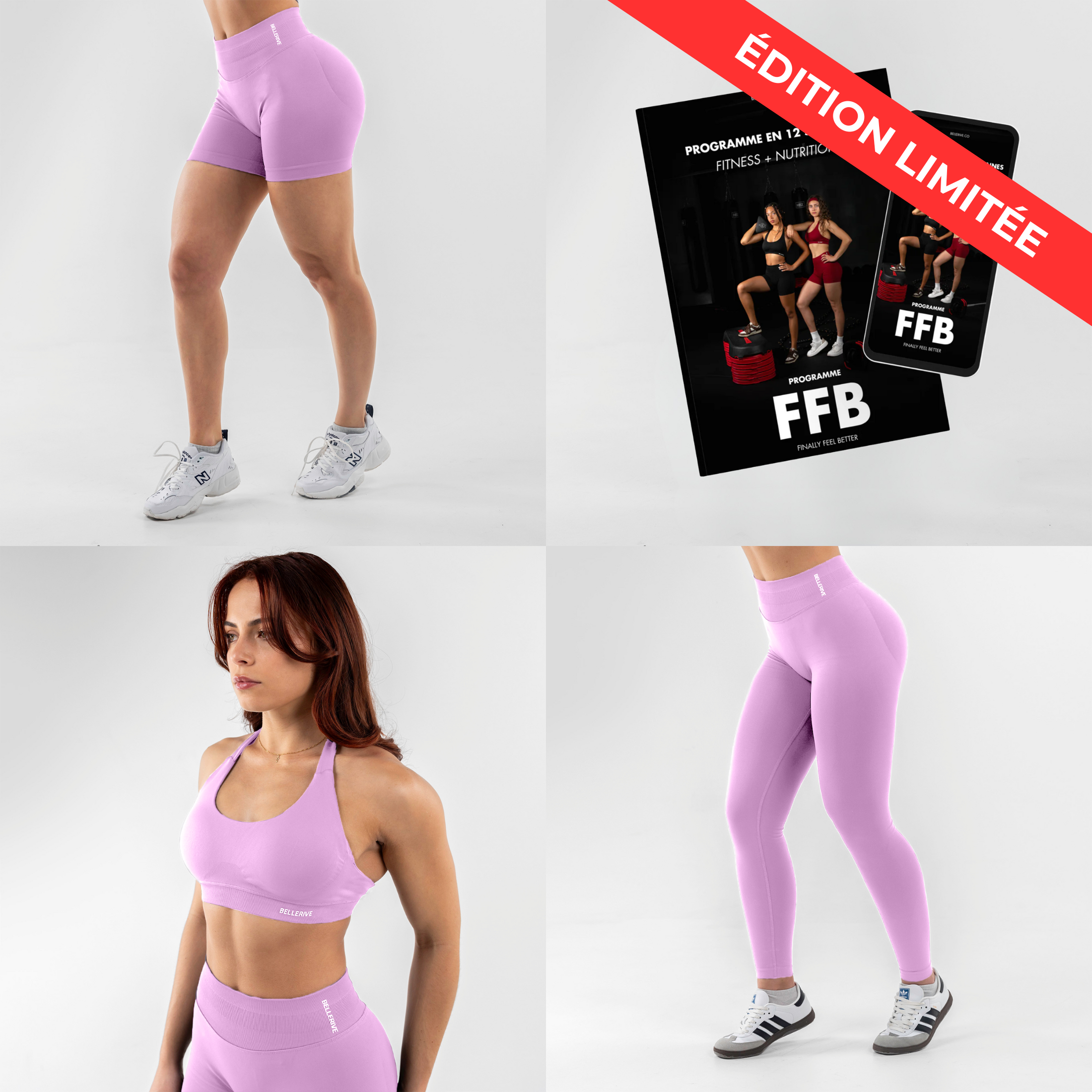 Belly-flat set - Pastel pink