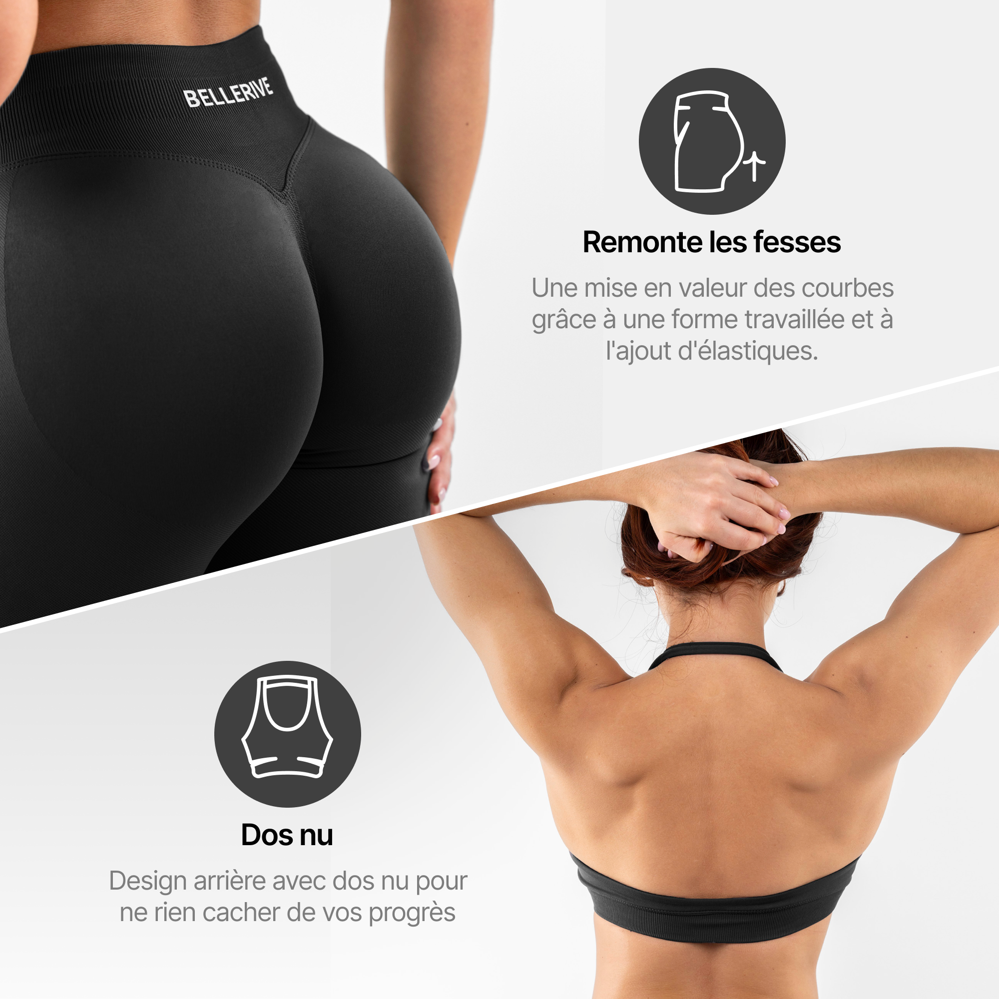 L'ensemble ventre-plat - Noir