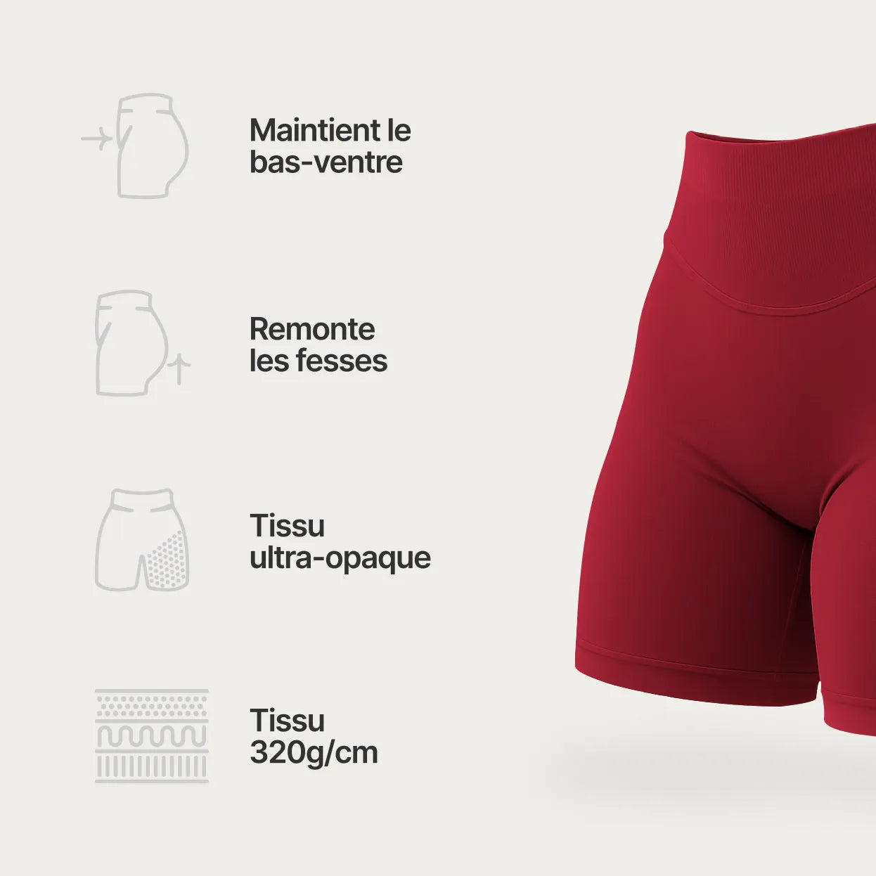 Short v2 - Cerise