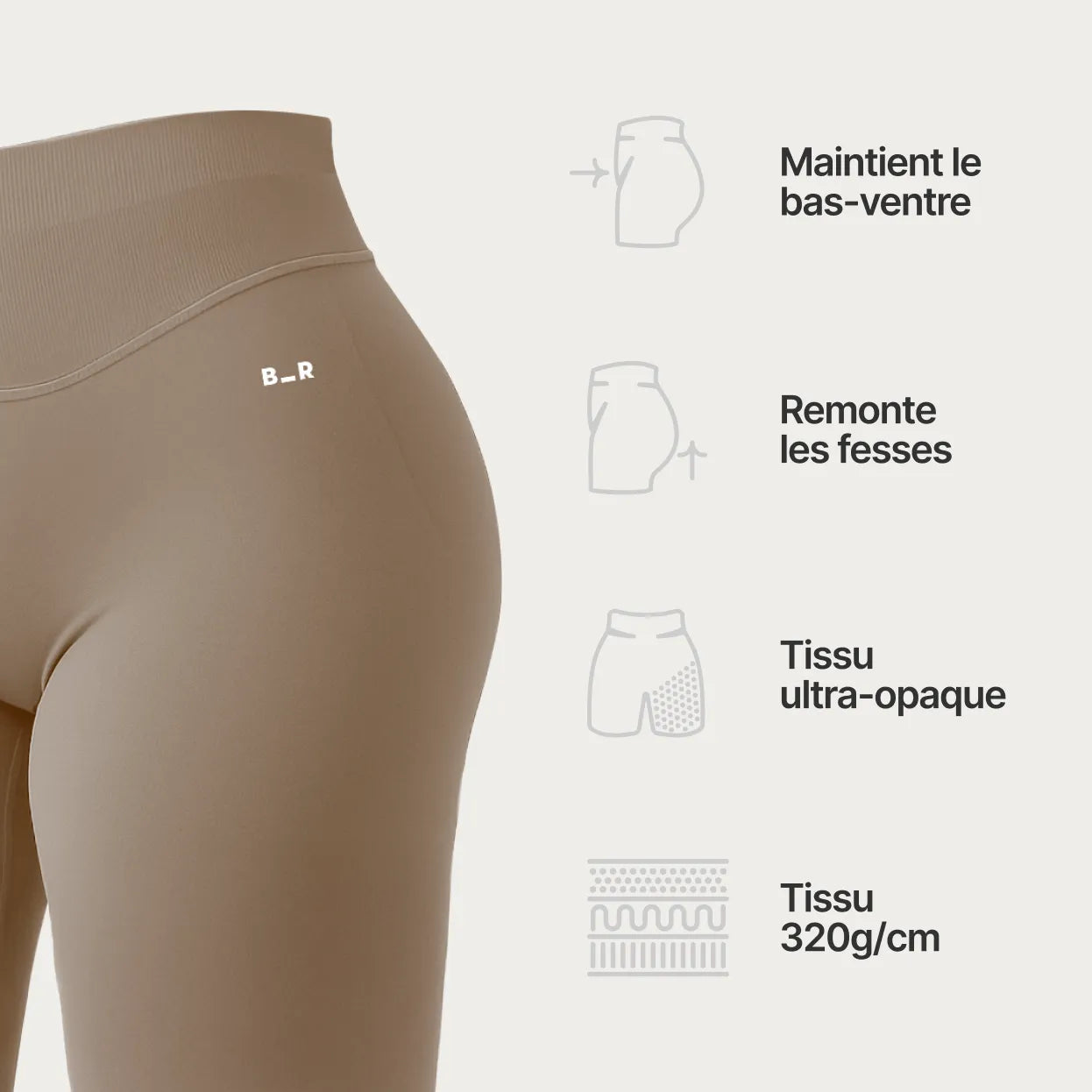 Legging v2 - Latte
