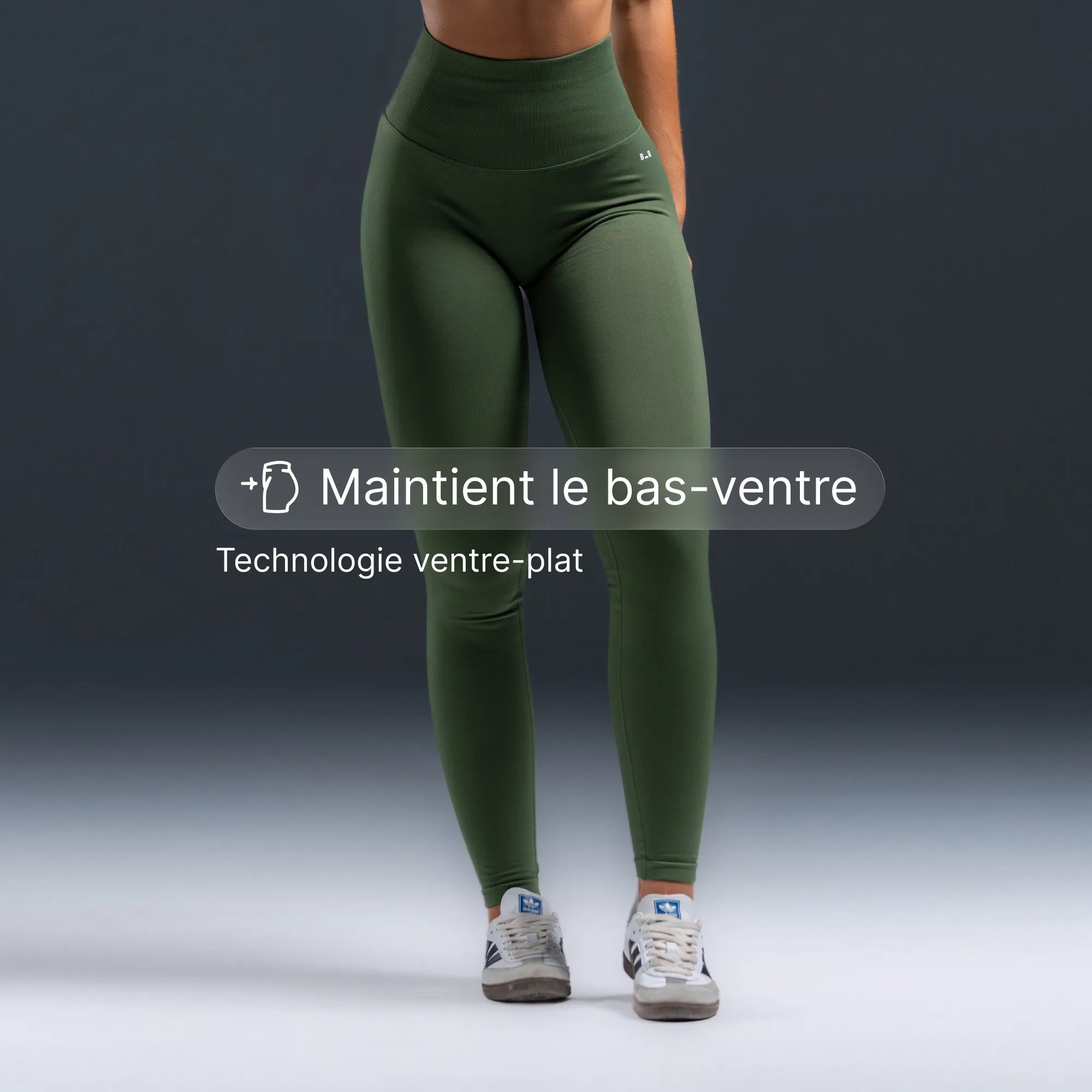 Top Legging senza pinces - Matcha