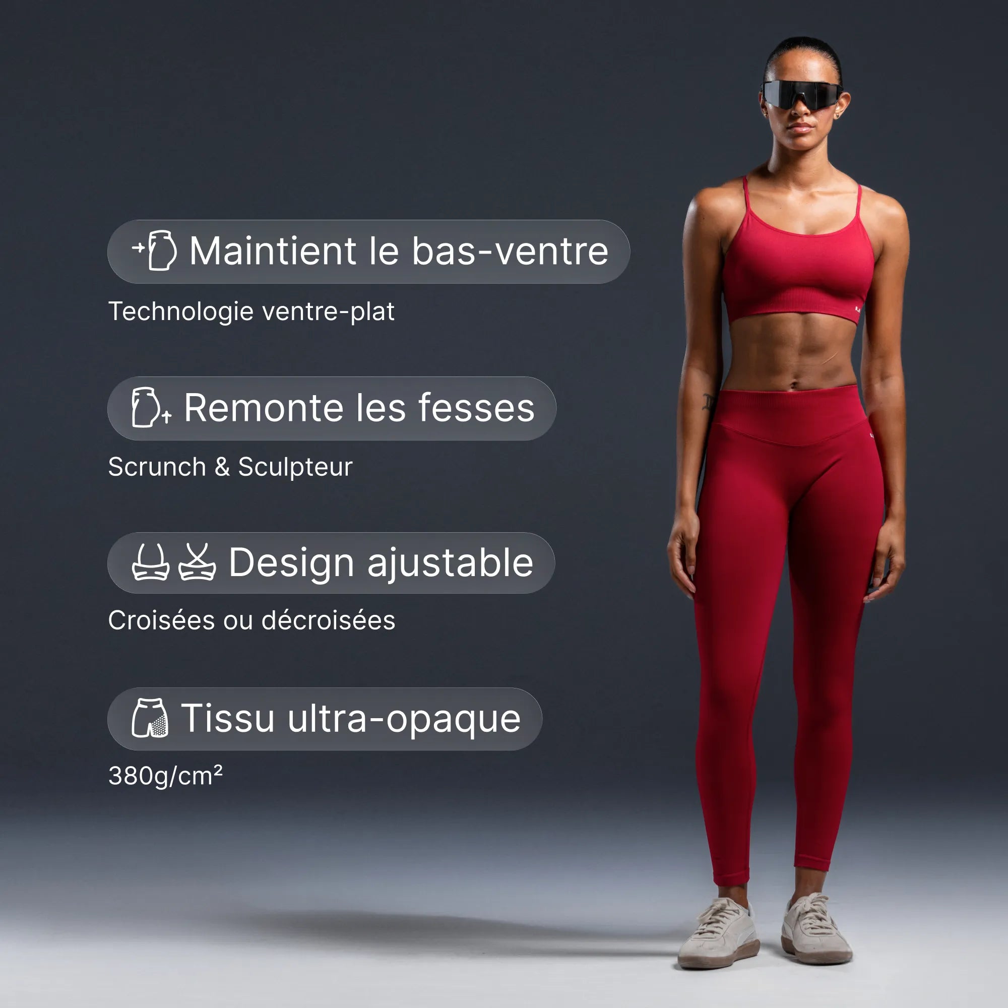 Set panciera v2 - Cerise