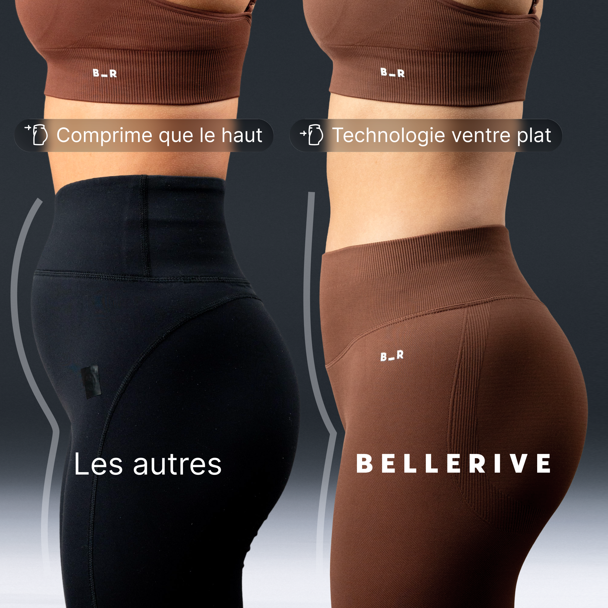 Legging Bas v2 - Charbon