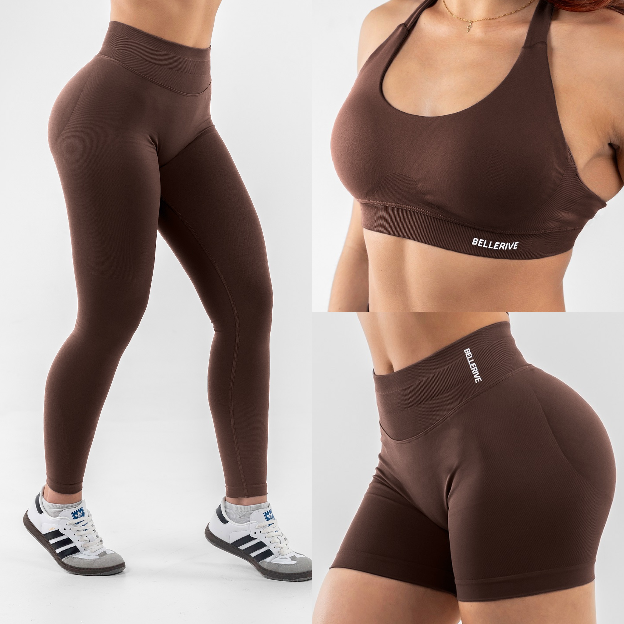 L'ensemble ventre-plat - Marron