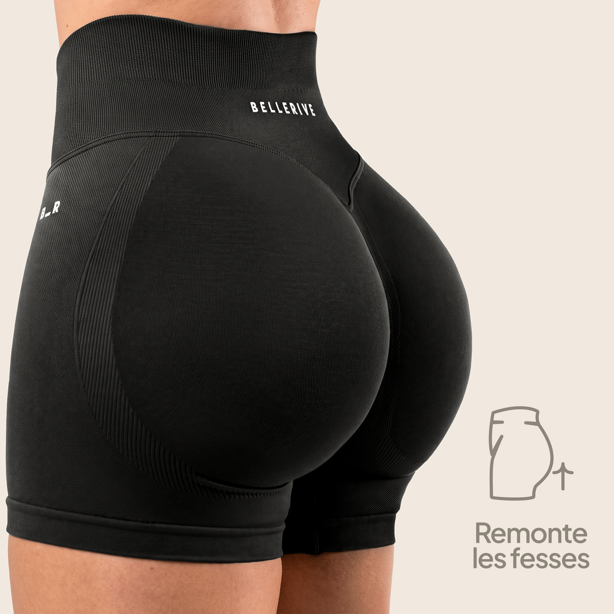 Short taille-haute - Charbon