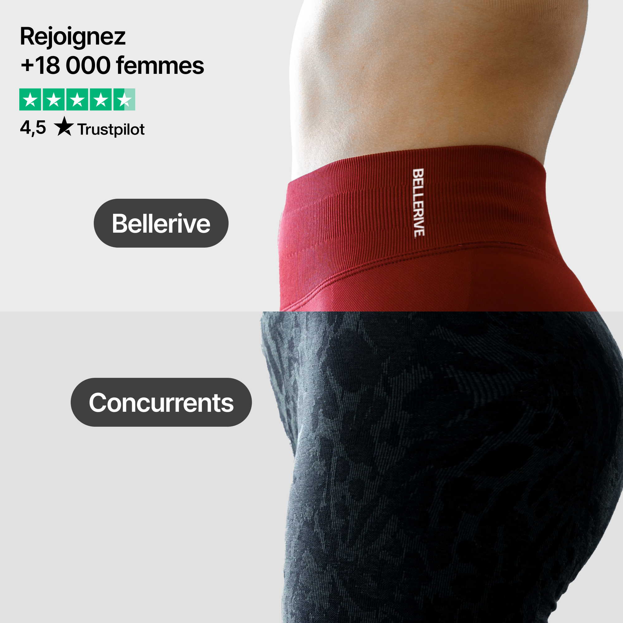 L'ensemble ventre-plat - Gris lavande