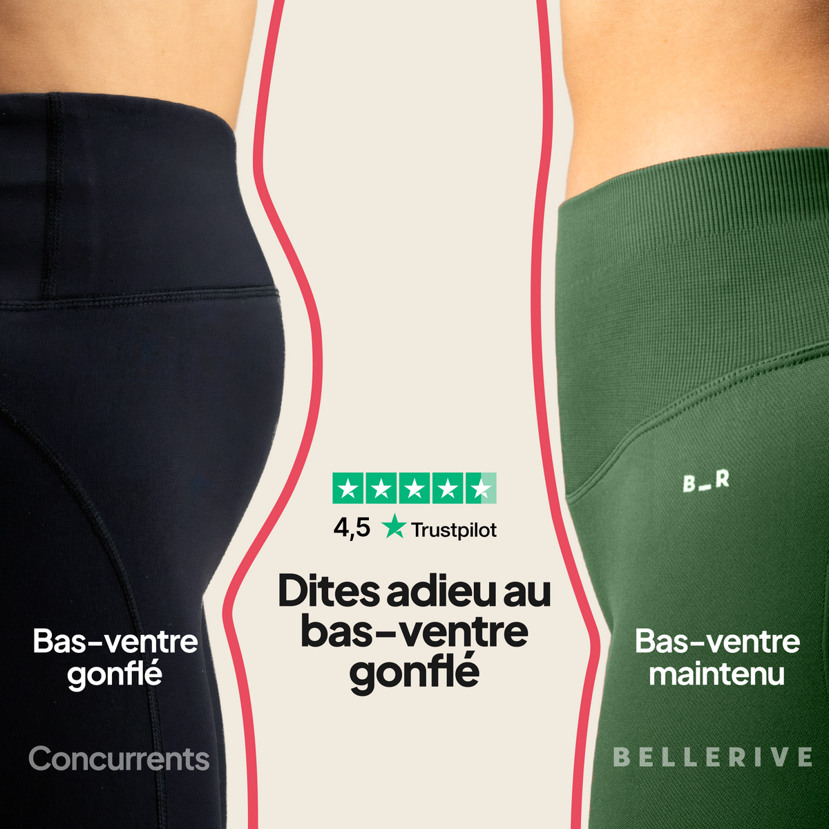 Short taille-haute - Matcha