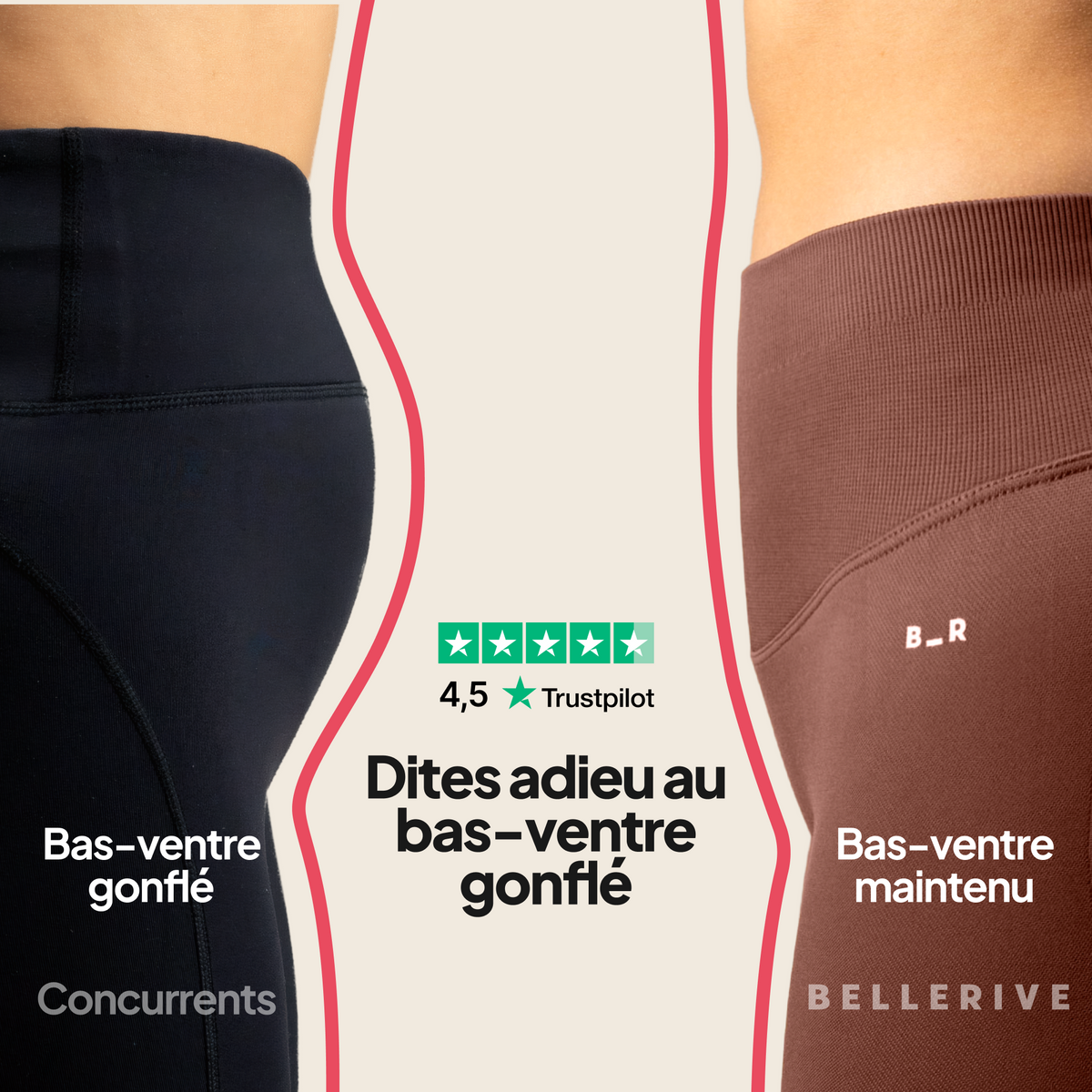 Short taille-haute - Cacao