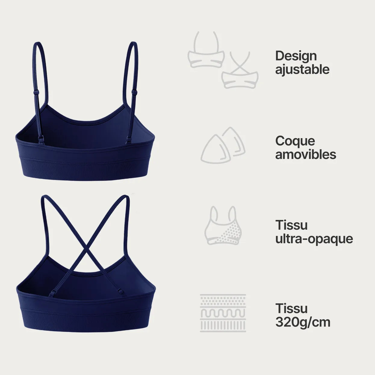 Brassiere v2 - Myrtille