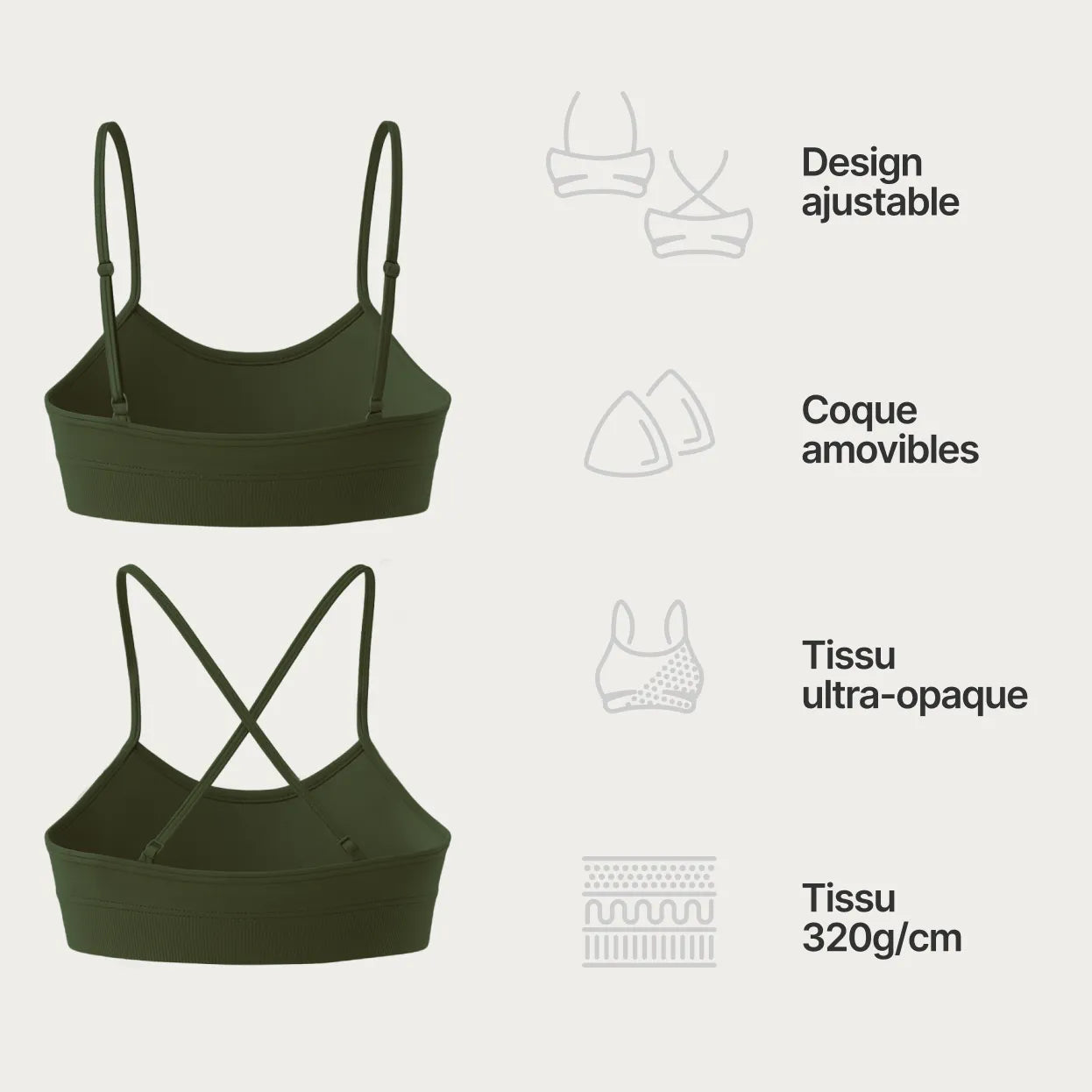 Brassiere v2 - Matcha