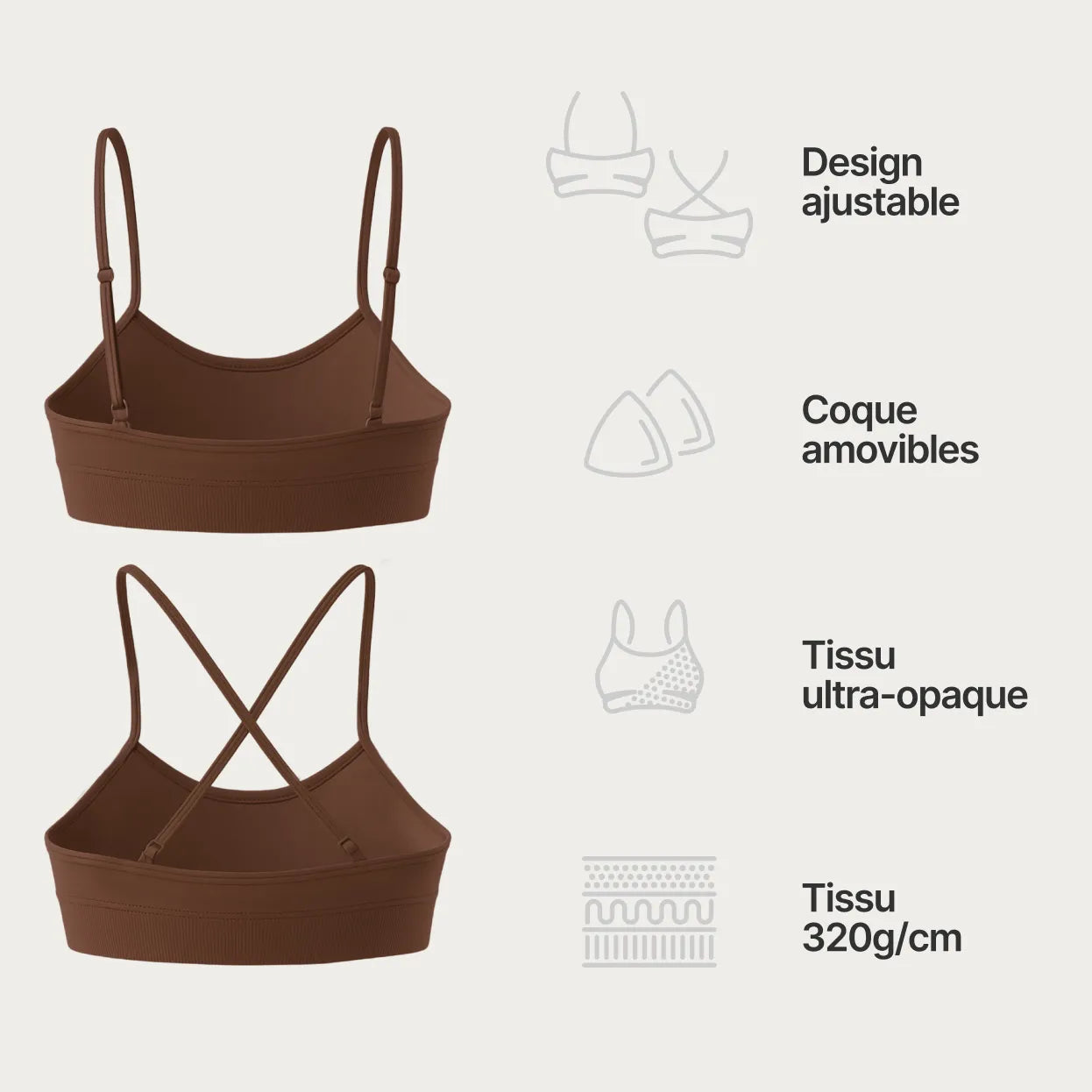 Brassiere v2 - Cacao