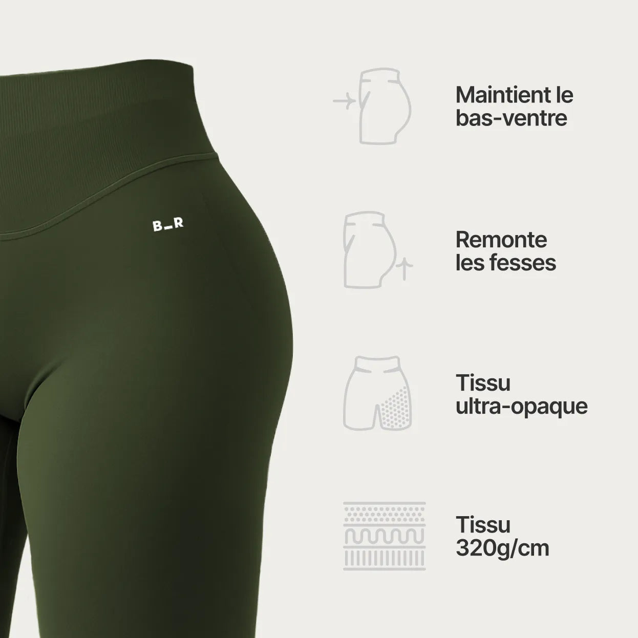 Legging Haut - Matcha