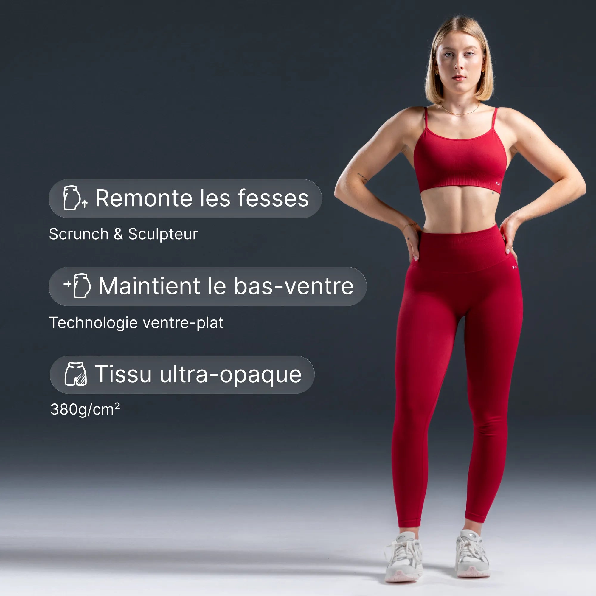 Legging Haut - Cerise