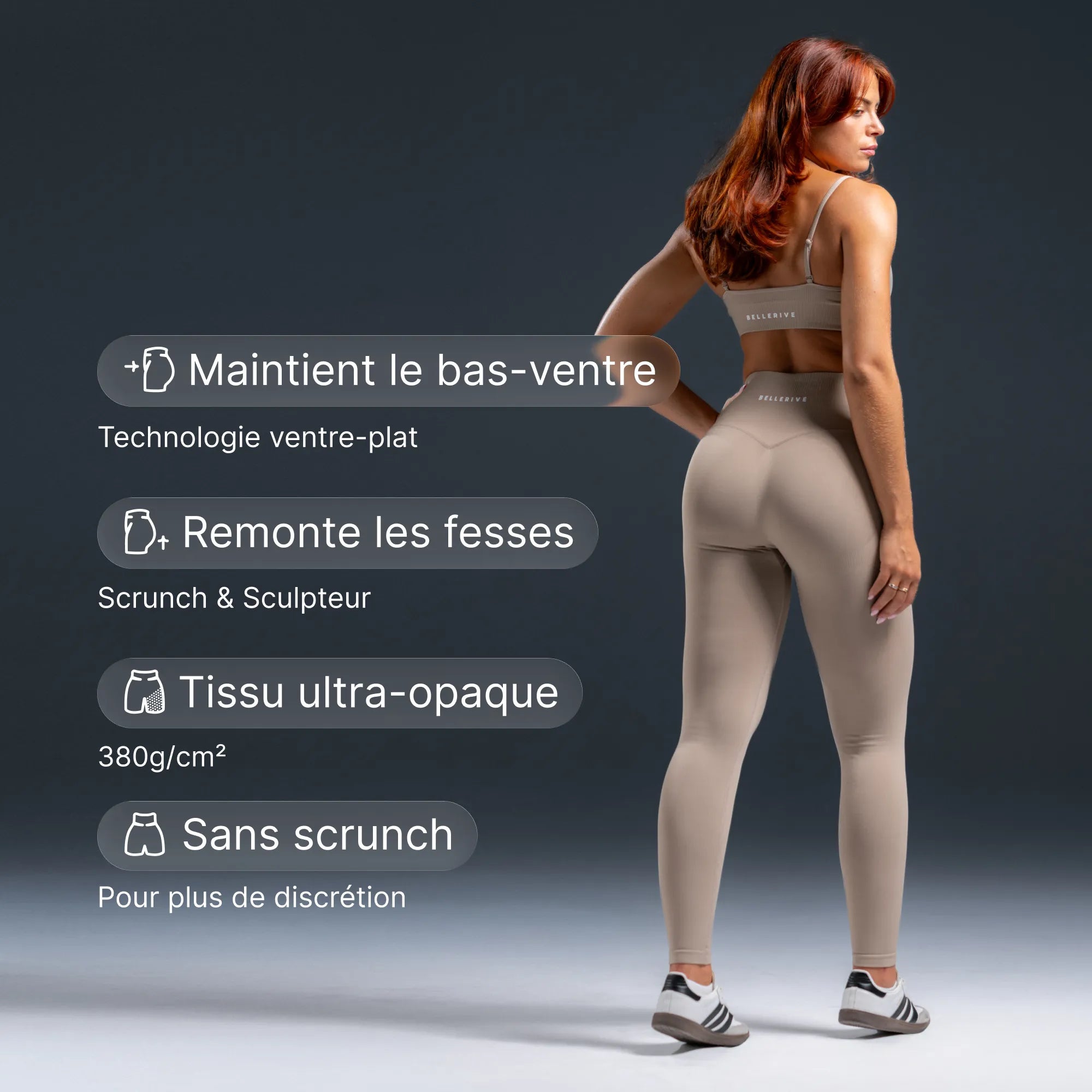 Legging Scrunchless - Latte