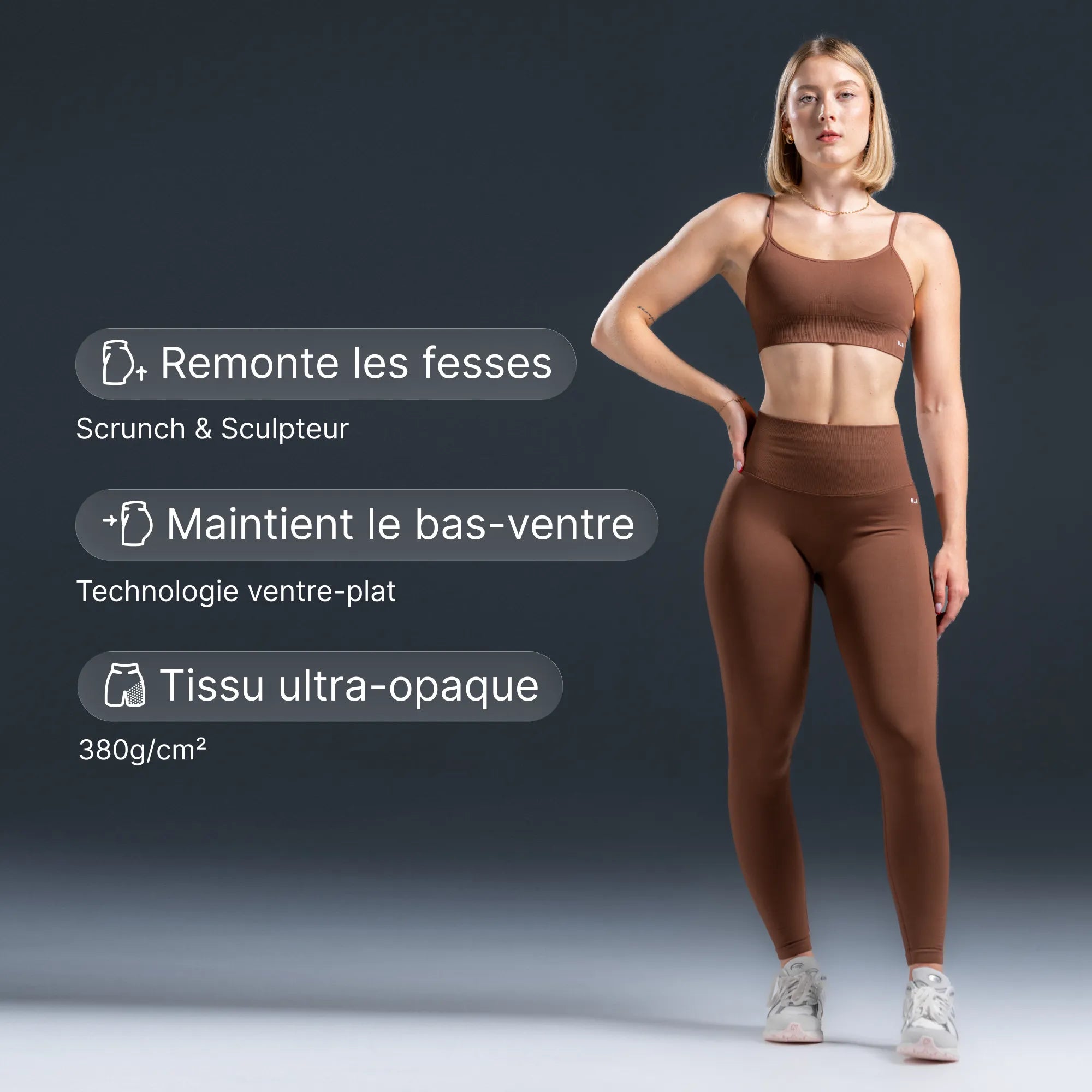 Legging Haut - Cacao