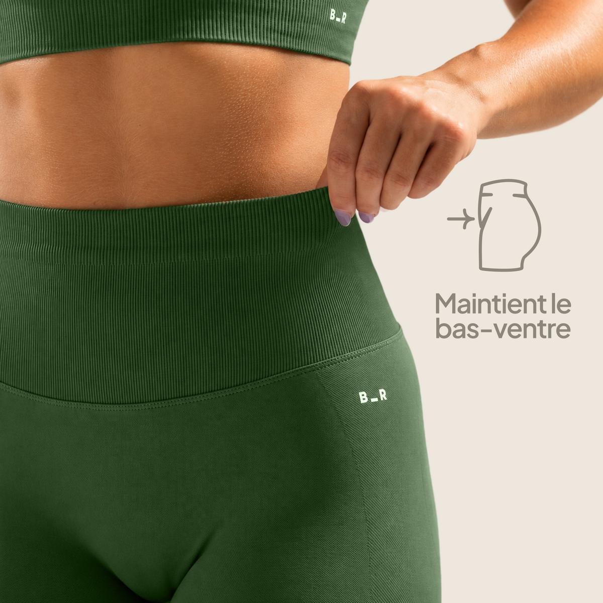 L'ensemble taille haute - Matcha