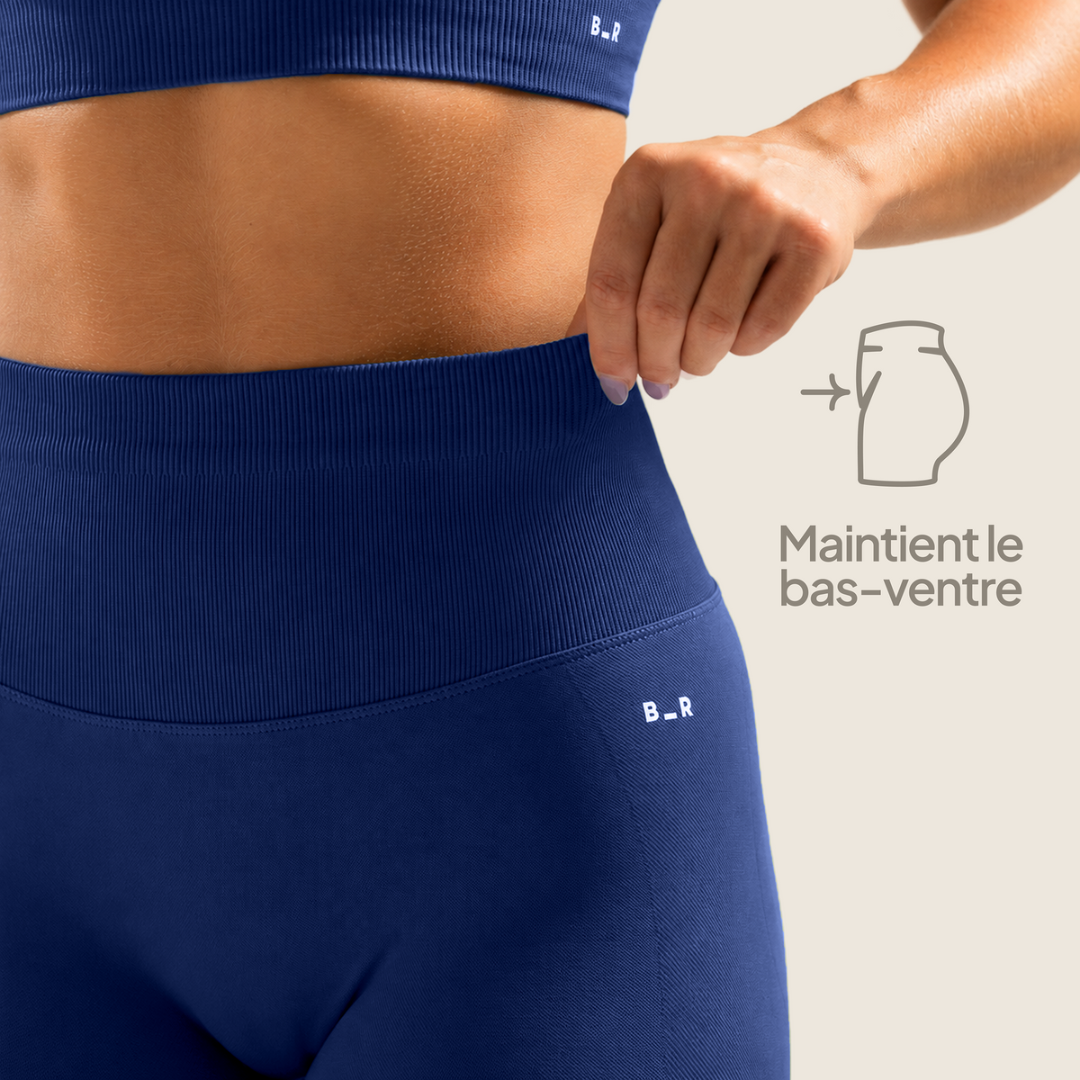 L'ensemble taille haute - Myrtille